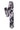 back view of spring black floral tie