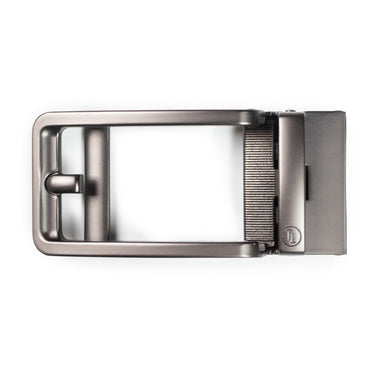 Traditional Style Gun Metal Buckle - Tough Tie