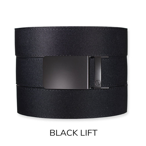 Black Canvas+ Ratchet Belt & Buckle Set