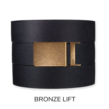 Black Canvas+ Ratchet Belt & Buckle Set