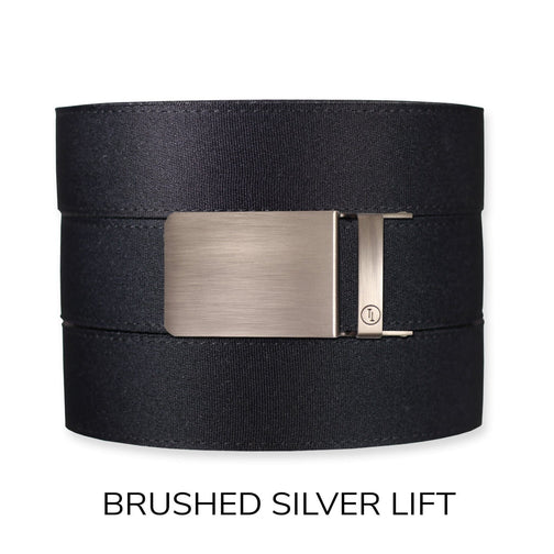 Black Canvas+ Ratchet Belt & Buckle Set