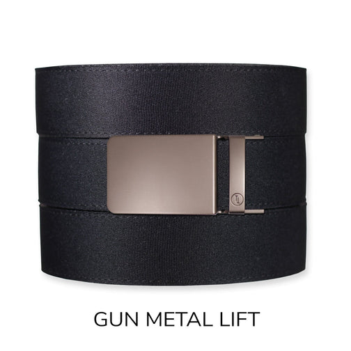 Black Canvas+ Ratchet Belt & Buckle Set