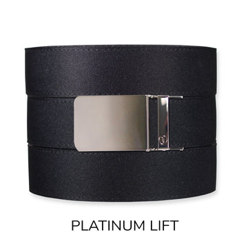 Black Canvas+ Ratchet Belt & Buckle Set