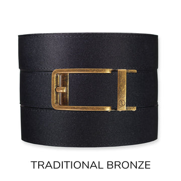 Black Canvas+ Ratchet Belt & Buckle Set