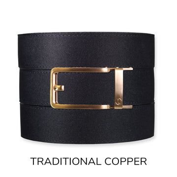 Black Canvas+ Ratchet Belt & Buckle Set