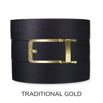 Black Canvas+ Ratchet Belt & Buckle Set