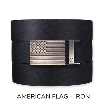 Black Canvas+ Ratchet Belt & Buckle Set