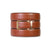 Chili Brown Leather Ratchet Belt & Buckle Set