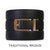 EDC Black Leather Gun Ratchet Belt & Buckle Set