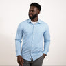 Hustle Sport Shirt - Long Sleeve - Light Blue Banker Stripe Hustle Sport Shirt Hustle Shirt 