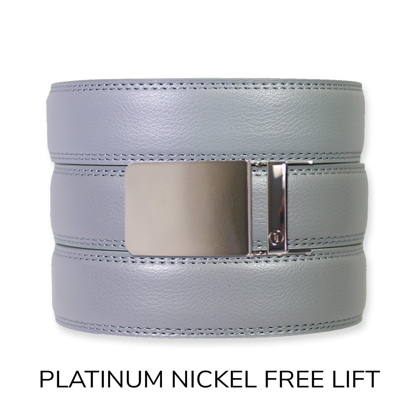 Slate Leather Ratchet Belt & Buckle Set