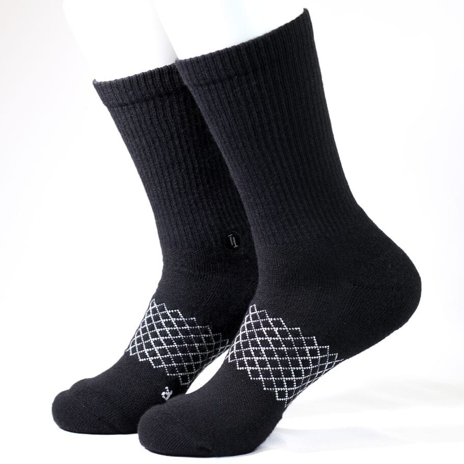 fbl. Luxury Performance Black Training Grip Socks Black / Youth 3-7