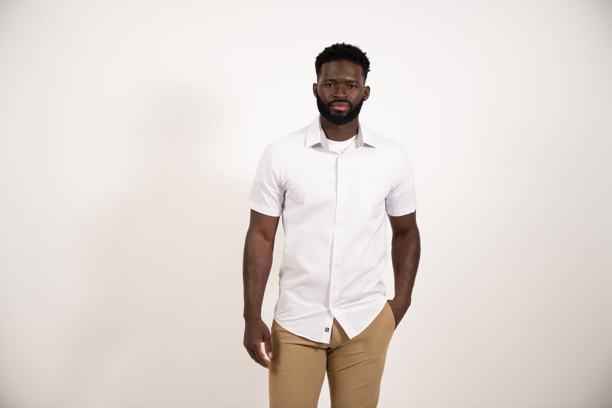 t shirt dress shirt Hustle Shirt - Short Sleeve - White