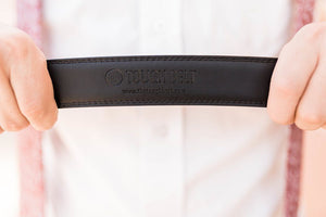 Black Leather Strap - Tough Tie