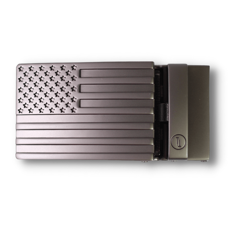 American Flag Buckle - Gun Metal