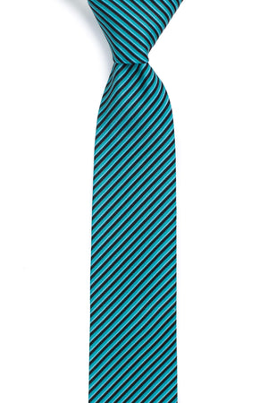 green and black striped tie front view tough apparel