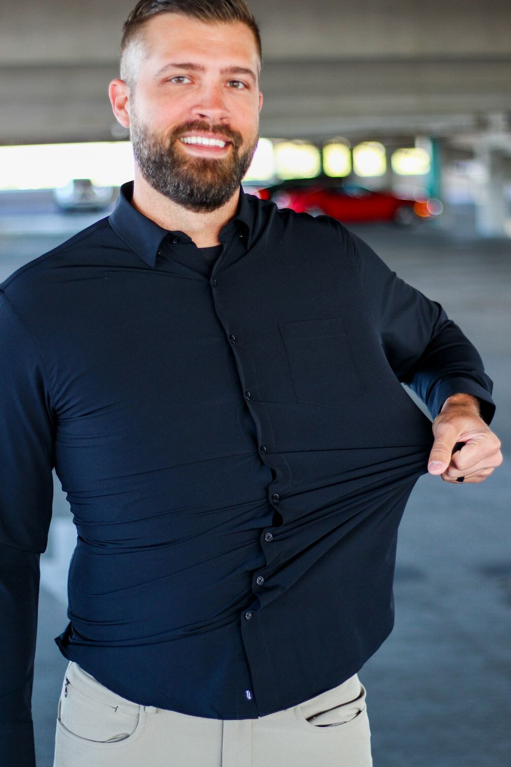 tough apparel dress shirts Performance Long-Sleeve Button Down Shirts