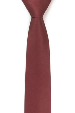 front view of burgundy tie by tough apparel