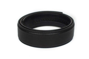 EDC Black Leather Gun Belt Strap