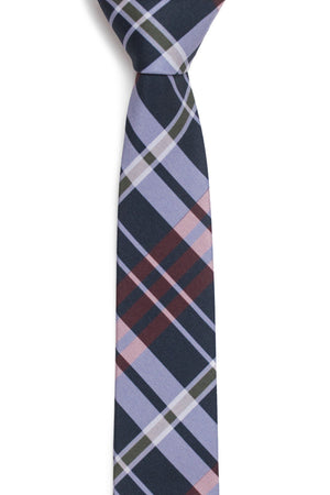 Kevin - Navy and Red Plaid Tie