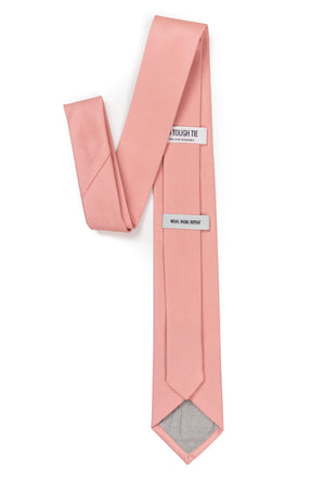 back view of light peach tie from tough apparel