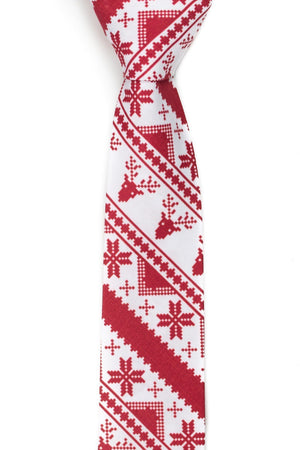 Rudolph’s Journey Red Ugly Christmas Sweater Tie - Tough Tie