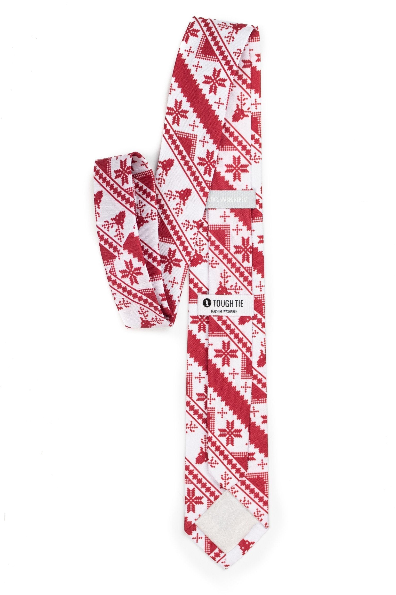 Rudolph’s Journey Red Ugly Christmas Sweater Tie - Tough Tie