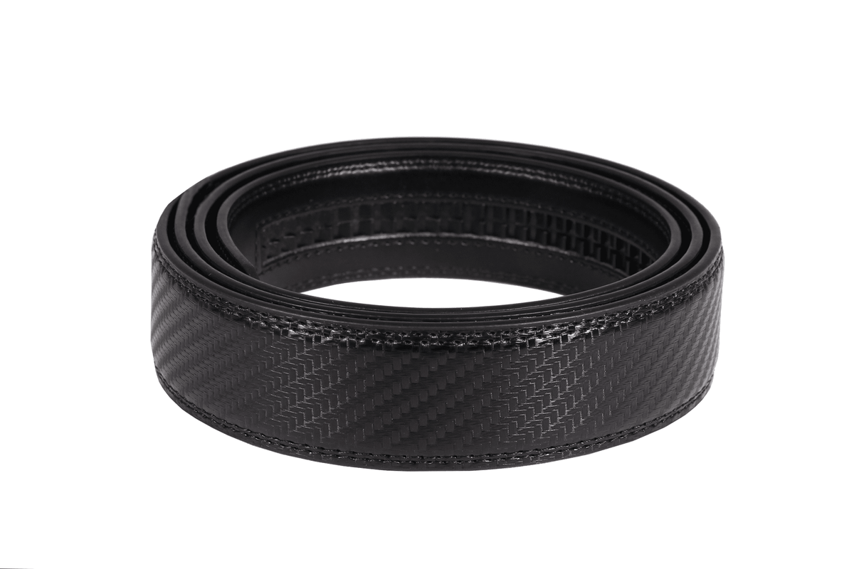 Carbon Black Leather Strap