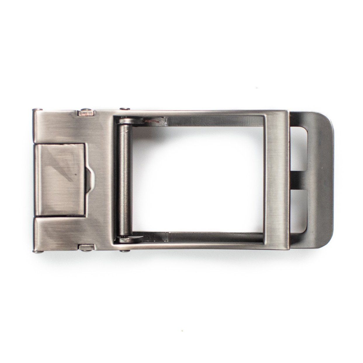 Traditional Style Silver Buckle - Tough Tie