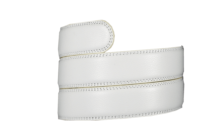 White Leather Strap - Tough Tie